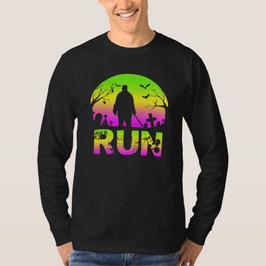 怖い悪夢モンスタースホラーハロウィーン Tシャツ (正面)
