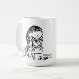 怖い悪役のキャラクターアート コーヒーマグカップ