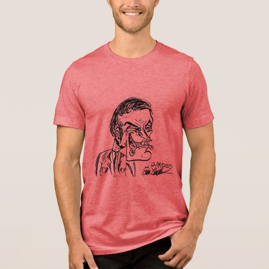怖い悪役キャラクター トライブレンドTシャツ (正面)