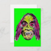 怖い悪魔のホラーモンスターポートレート (正面/裏面)