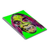 怖い悪魔のホラーモンスターポートレート ノートブック (右側)