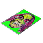 怖い悪魔のホラーモンスターポートレート ノートブック (左側)