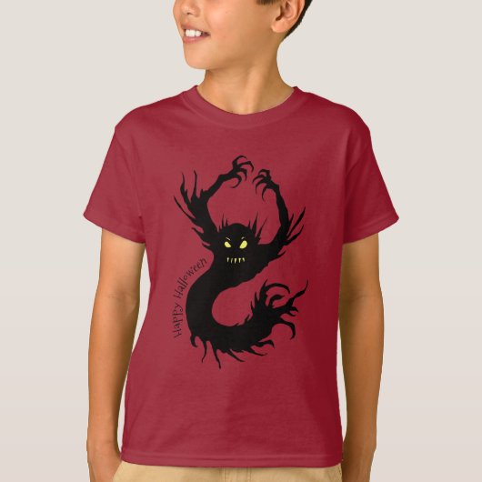 怖い悪魔の生き物ハロウィーン Tシャツ (正面)