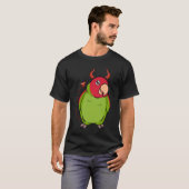 怖い悪魔の衣装オウム私のさくらんぼの髪の毛 Tシャツ (正面フル)