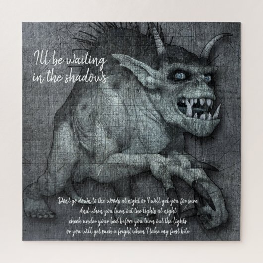 怖い悪魔モンスターハロウィーン ジグソーパズル (縦)