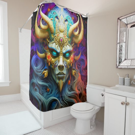 怖い悪魔 シャワーカーテン (インサイチュ)