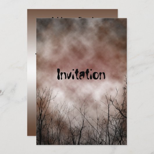 怖い招待状 招待状 (正面/裏面)