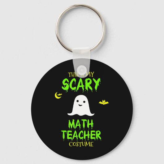 怖い数学先生衣装ハロウィーン怠惰な簡単Chr キーホルダー (正面)