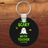 怖い数学先生衣装ハロウィーン怠惰な簡単Chr キーホルダー (正面)