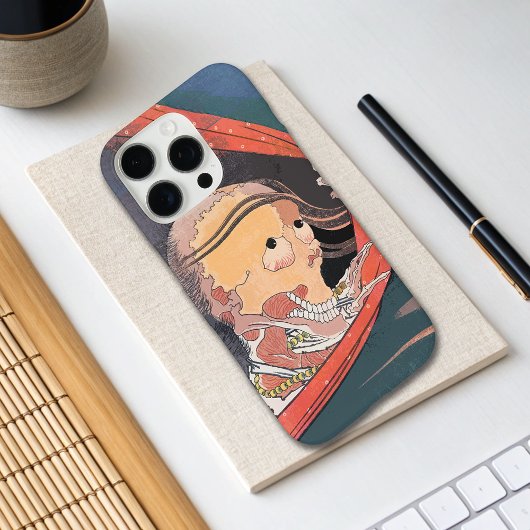 怖い日本の骨骸幽霊浮世絵ケースメイト iPhoneケース