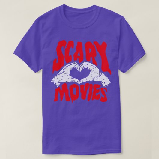 怖い映画が大好き Tシャツ (デザイン正面)