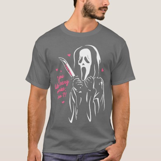 怖い映画が好きですね、やばい Tシャツ (正面)
