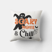怖い映画と寒いハロウィーン クッション (裏面)