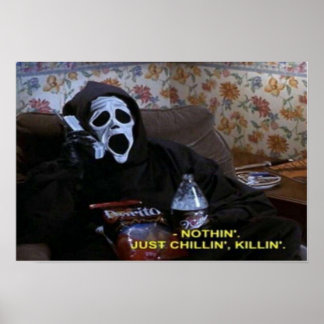 怖い映画の叫び ポスター