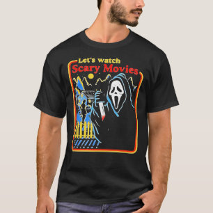 . .怖い映画を見よう。叫ぶホラークラシックT-SH Tシャツ