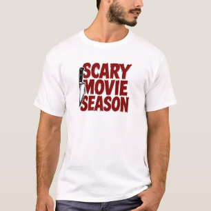 怖い映画シーズンのホラーハロウィーン Tシャツ