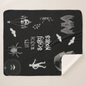 怖い映画ハロウィンシェルパブランケット シェルパブランケット (正面(横))