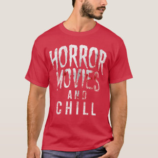 怖い映画ファンのハロウィン80年代スラッシャーギフト Tシャツ