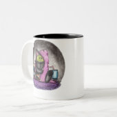 怖い映画 – 猫とマウス ツートーンマグカップ (正面左)