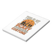 怖い木工の衣装 ハロウィン ヴィンテージデザイン ノートパッド (回転)