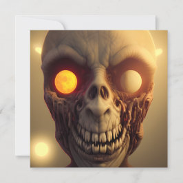 怖い歩くゾンビハロウィーン カード