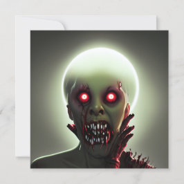 怖い歩くゾンビハロウィーン カード