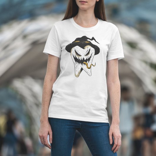 怖い歯のハロウィーン Tシャツ