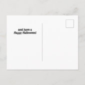 怖い歯科のハロウィーン ポストカード (裏面)