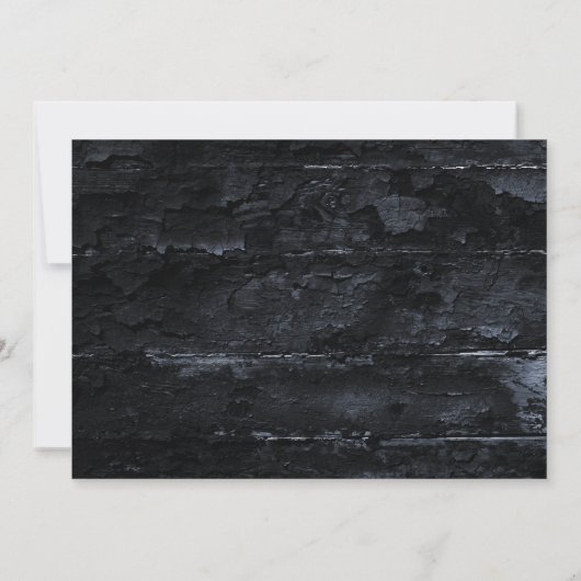 怖い死神あらゆる年齢の誕生日パーティー 招待状 (裏面)