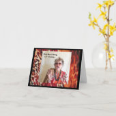 怖い気分のスイング折り返しグリーティングカード カード (黄色い花)