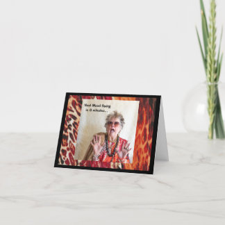 怖い気分のスイング折り返しグリーティングカード カード