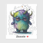 怖い漫画のモンスターデザインシール シール (シート)