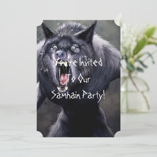 怖い狼男 招待状 (スタンド正面)