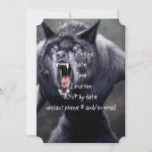 怖い狼男 招待状 (裏面)