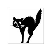 怖い猫のアートスタンプ ラバースタンプ (インプリント)