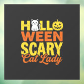 怖い猫のレディハロウィンデザイン_1 ウィンドウサイン (シート3)
