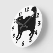 怖い猫の壁時計 ラウンド壁時計 (傾斜)