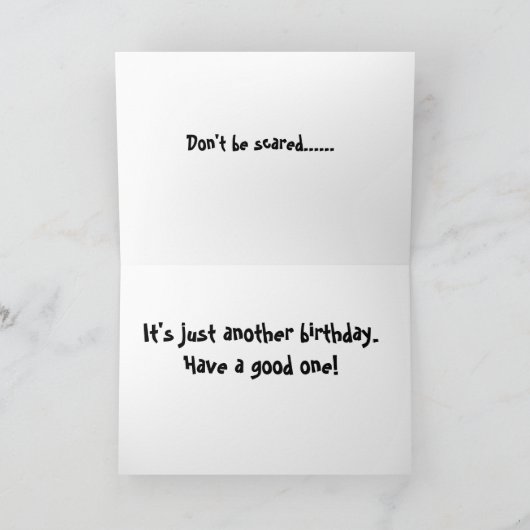 怖い猫の誕生日 カード (内部)