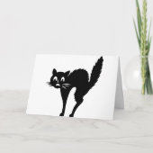 怖い猫の誕生日 カード (正面)