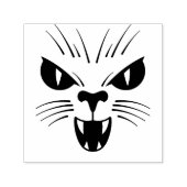 怖い猫の顔ハロウィーン セルフインキングスタンプ (デザイン)