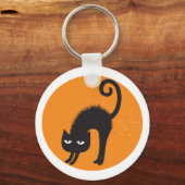 怖い猫キーチェーン キーホルダー (正面)