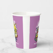 怖い猫ハロウィーンのアートを見ながら歩く 紙コップ (左)