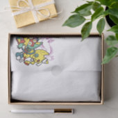 怖い猫ハロウィーンのアートを見ながら歩く 薄葉紙 (ギフト)