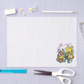 怖い猫ハロウィーンのアートを見ながら歩く 薄葉紙 (クラフト)