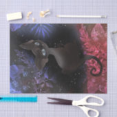 怖い猫ハロウィーンデコペティッシュペーパー 薄葉紙 (クラフト)