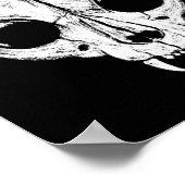 怖い猫不気味猫スカルスケルトンハロウィーンA ポスター (角)