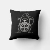 怖い猫 クッション (裏面)