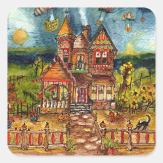 怖い猫 スクエアシール