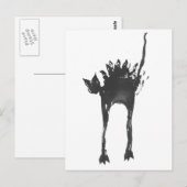 怖い猫 ポストカード (正面/裏面)