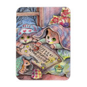 怖い猫 マグネット (縦)